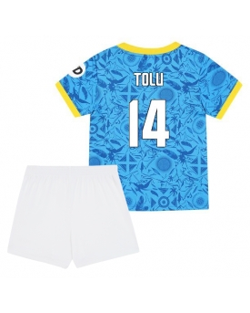 Billige Fotballdrakt Wolves Tolu Arokodare #14 Replika Tredjedraktsett Barn 2025-26 Kortermet (med bukser)